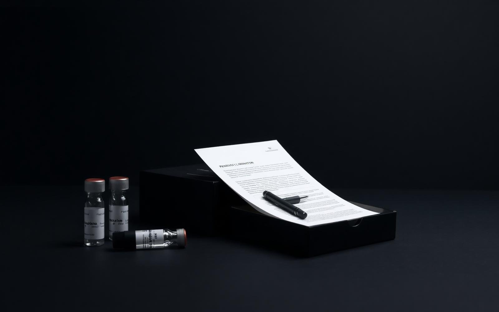 Secure laboratory packaging with research materials and documentation